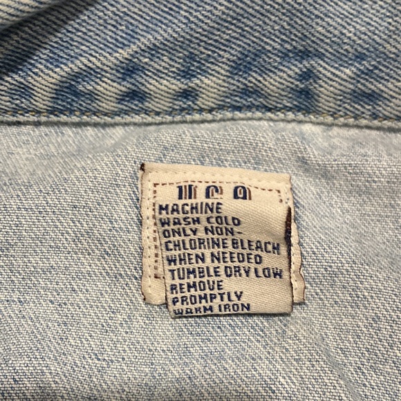 Vintage U.S.A. Classic Authentic size Medium Blue Jean Vest - Picture 6 of 9